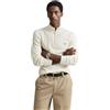 GANT Maglione da Uomo Cotton Cable Half Zip, Crema, L