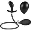 Peadxuno Plug anale gonfiabile con ago staccabile e anello a tenuta stagna unico - Massaggiatore stimolante plug anale gonfiabile con connettore in metallo per giochi sessuali unisex