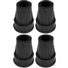 cyclingcolors 4x gommini stampelle bastone 18mm nero gomma antiscivolo con rinforzo metallico Tappo tubo tondo terminale copertura flessibili protezione