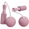 Hellery Corda per Saltare Pesi Corda Sport Cardio Allenamento Intenso Attrezzo Portatile Impugnature in Schiuma Modalità Doppia con Sfere Zavorrate Adatta per Casa Lavoro Viaggio, Rosa Ciliegio