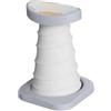 Fonowx Push Up Support Dispositivo Assistente All'esercizio Fisico Attrezzo Pressa Verticale Barra Ergonomica Struttura di Supporto per Flessioni Funzione, Grigio, Grigio Nebbia Chiaro