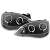 sonar Coppia Fari Fanali Anteriori Tuning Corsa C 2001>2006 nero angel eyes neri