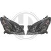 Diederichs Coppia fari fanali anteriori TUNING neri Dayline LED Opel Astra H 2004- 2009