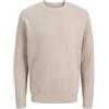 JACK & JONES Jprblubarkley Knit Crew Neck Ch, Simply Taupe, XL, Semplicemente Tortora, XL