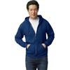 Gildan Felpa in Pile con Cappuccio E Cerniera, Modello G18600, Felpa con Cappuccio Uomo, Blu (Navy), XL