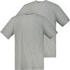JP 1880 T-shirts - Magliette Girocollo, Confezione Doppia, T-shirt Uomo, Grigio Melange, L