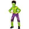 Rubie's Rubies Costume Hulk per Ragazzi, Tuta Stampata e Maschera con Capelli, Marvel Ufficiale, Green Collection Costumi Sostenibili per Halloween, Natale, Carnevale e Compleanni