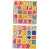Toddmomy 2 Set Puzzle Educativi in Legno Numeri e Lettere per Ragazzo Ragazza
