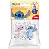 dekora, Kit di decorazione per torta di compleanno Stitch & Angel, cake topper in carta per cupcake e torte, decorazioni per bambini per feste a tema Disney, confezione da 16 pezzi, 10,5 x 7 cm