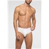 PEROFIL Slip Medio in Filo di Scozia elasticizzato Active BIANCO