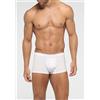 PEROFIL Boxer Short Push Up in Filo di Scozia elasticizzato Active BIANCO