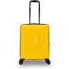 Invicta Trolley Travel - Bagaglio a Mano - Giallo - 33 Litri, Rigido da Cabina con 4 Ruote Girevoli