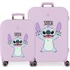 Disney Joumma Disney Playful Set di valigie lilla 55/70 cm Rigido 7,54 kg Chiusura TSA integrata ABS 7,54 kg 116L Bagaglio a mano
