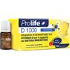ZETA FARMACEUTICI SpA Prolife D 1000 | Probiotici 10 Mld e Vitamina D | 10 Flaconcini