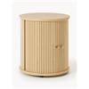 Westwing Collection Comodino con frontale millerighe Calary -