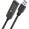 Techly USB 3.0 Repeater Kabel 20m
