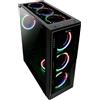 TALIUS Valkyria, Midi Tower, PC, Nero, ATX, Gioco, Blu, Verde, Rosso