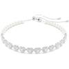 Swarovski Ariana Grande x Girocollo Tennis, Gioiello con Pavé di Cristalli Cry e Crystal Pearls, Forma a Cuore, Chiusura a Scorrimento, Placcatura in Tonalitŕ Rodio, 30-44 cm, 1 cm