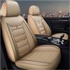 ZHISHIGUO Coprisedili Auto per Audi A1 S-Line A1 Sportback, 2 Posti Pelle Traspirante Impermeabile Coprisedile Anteriori, Resistenti Facili Installare Pulire(Beige)