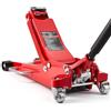VEVOR Cric Idraulico a Carrello 3 Tonnellate a Basso Profilo, Cric Idraulico da Pavimento in Alluminio, a Doppio Pistone, Altezza di Sollevamento 85-515 mm, per Auto Sportivo, Berline, SUV e Pick-up