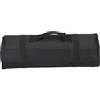 OVAQUIXI Borsa per Coltelli da Chef a 20 Scomparti, Materiale in Tela, Portaposate Portatile per la Domestica e i Viaggi (BLACK)