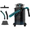 Cecotec Aspiratore di Cenere 30L Conga Ash 6000 Easy Go Home XL. Potenza 1500W, Aspirazione 21kPa, Tubo rivestito in metallo, Ruote e manico per trasporto, Cavo da 6m