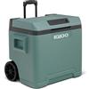 IGLOO IE42 Frigo Elettrico, 12V e 230V, 42L - Mini Frigorifero Compatto verde per Auto, Campeggio, Viaggi, Barca e Festival - con Ruote, Maniglia Telescopica, Vano Portacavo e modalità Eco/Max