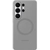Samsung Silicone Magnet Case cover magnetica in silicone con tecnologia Magnetic Power Profile Galaxy S26 Ultra, Gray