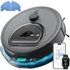 Lefant M330Pro Robot Aspirapolvere Lavapavimenti con Mappatura, dToF Laser, 5000Pa Potente Aspirazione, Evitamento Ostacoli PSD, App/WiFi/Alexa, Zona Vietata, per Animali e Pavimenti Duri, Grigio
