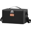 Lifewit Borsa Termica Porta Pranzo per Porta Pranzo, Borse Frigo Pranzo Ufficio, Lunch Bag per Cucina, Lavoro, Mare, Spiaggia, Barbecue, Viaggio, Picnic, Nero, 6.4L