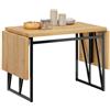 SoBuy Tavolo pieghevole e allungabile 110-200 cm, tavolo da pranzo salvaspazio per 2-8 persone, effetto legno naturale FWT113-N