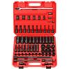 Fxzqgnh 63 Pieces Kit Bussole 63 Pezzi Acciaio Cr-Mo Set Bussole 1/2 Pollice Finitura Nera Chiavi a Bussola, Set Di Bussole Esagonali Da 63 Pezzi Per Avvitatore Ad Impatto