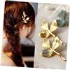 FOMIYES Clip per Chioma Vintage Foglie 2 Pezzi in Lega Oro, Eleganti e Comodi, Accessori per Chioma per Bambine e Ragazze, Stile Chic Adatto a Tutte le Stagioni