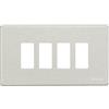 Bticino Magic 504/4/R Placca 4 Moduli, Resina