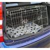 Pet World Piccola gabbia per cani inclinata da 81,3 cm, compatibile con Fiat Panda, design del Regno Unito, gabbia da viaggio in acciaio, portello di emergenza per fuga, pieghevole, tappetino comfort