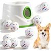 BORDRISE Lanciapalle per cani automatico con 9 palline E-TPU da 58 mm
