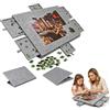 LUPATDY Tavolo per Puzzle 1000 Pezzi, Tavolo Puzzle Inclinabile Leggera in Feltro con 6 Cassetti, Tavola Puzzles Portatile con Supporto 2 in 1, 52 x 77 cm (Antracite)