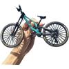 Generisch Modellino decorativo di bicicletta, scala 1:6, modello di mountain bike, giocattolo per dita, modello di mountain bike, ornamenti in miniatura, mini biciclette pieghevoli (verde-39)