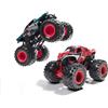 Monster Jam, Marvel Official Venom vs. The Amazing Spider-Man Monster Truck pressofuso, scala 1:64, giocattoli per bambini per ragazzi e ragazze dai 3 anni in su
