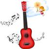 POPETPOP Chitarra Acustica per Bambini in Legno da 21 Pollici Suono Chiaro e Tocco Morbido, Strumento Musicale Portatile per Principianti