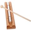 ERINGOGO Campanello a Vento Musicale per Ragazzo Ragazza in Legno e Metallo | Strumento a Percussione, Design Semplice e Grazioso, per Giochi Musicali e Uso Educativo