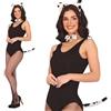 FIESTAS GUIRCA Set Dalmata, cerchietto, papillon e coda (taglia unica), accessorio per costume da donna adulta, ideale per feste di animali e addii al nubilato, bianco e nero