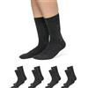 Snocks Calze Uomo Lunghe Caldo Cotone 4 Paia Calzini Donna da Lavaro Colorati Grigio Taglia 47-50 Calzettoni Invernali Morbide Eleganti senza elastico unisex