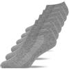 Snocks 6 Paia Calze Sneaker Traspiranti in Cotone Organico per Uomo e Donna - Taglie 35-50