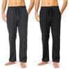 Timone Pantaloni Uomo Pigiama in 100% Cotone Caldo, Lunghi e Leggeri, Abbigliamento da Notte, Tinta Unita e Fantasia a Quadri, con Tasche Laterali TPP-001 (Modello-16 (9632301), XL)
