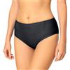 Bellivalini Slip Bikini Coprente Vita Media Donna ET-18 (Nero, L)