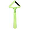 Ladeheid Cravatta per bambini per ragazzi - Look elegante lucido, Pre-legata con chiusura a strappo, Perfetta per occasioni speciali - Cravatta a clip stilosa TKS (31cm x 4cm, Lime)