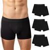 Snocks Pacco 6 Boxer Uomo Cotone Bio Elasticizzato - Mutande Uomo Senza Etichette Irritanti - Boxer Pack - Mix (Blu Marino/Rosso/Olivina) - M