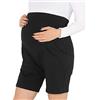 Be Mammy Leggings Premaman Corti BE20-234(Melange Cuori, XL)