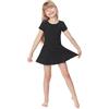 Merry Style Body Vestitino Ballerina Bambina e Ragazza MS10-136(Nero, 122)